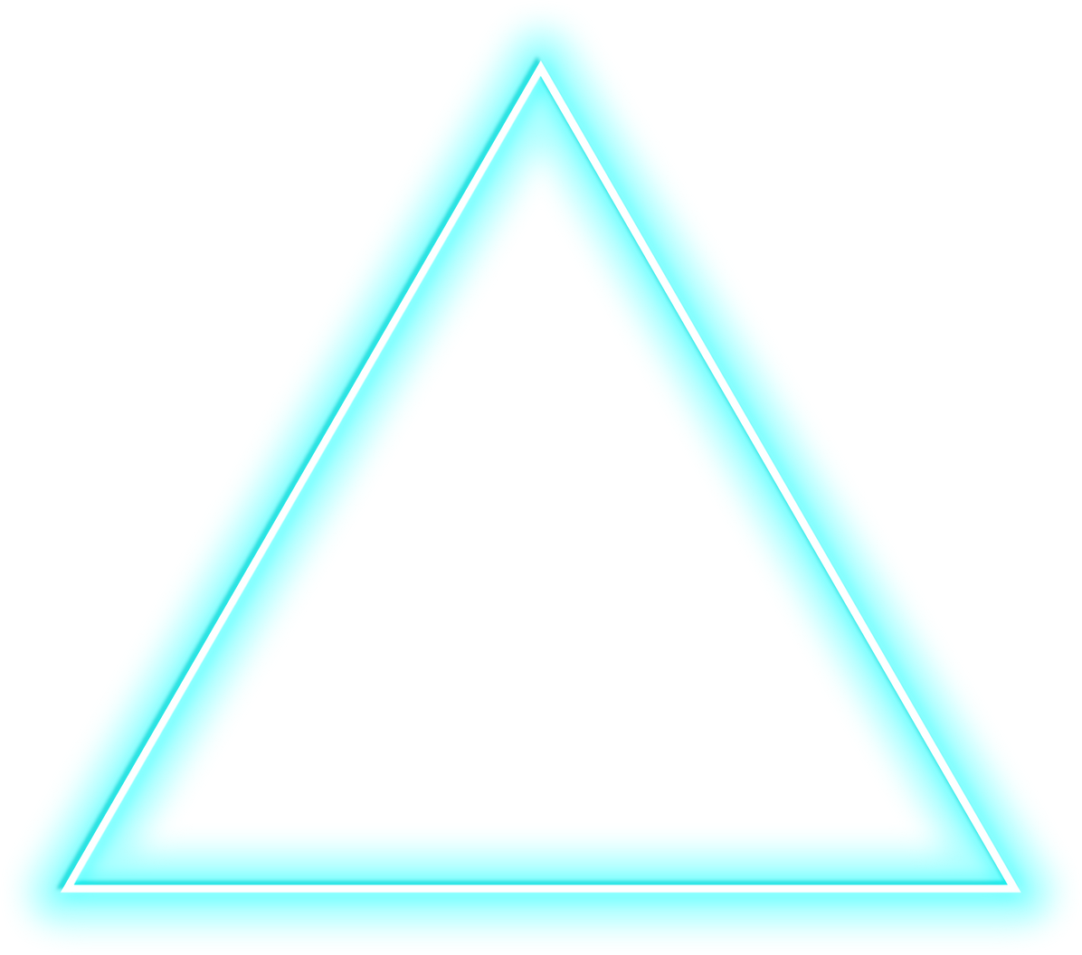 neon light triangle